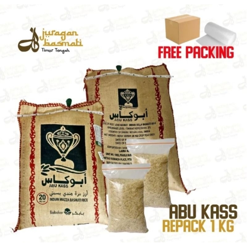

Beras Basmati Abukass Repack 1KG