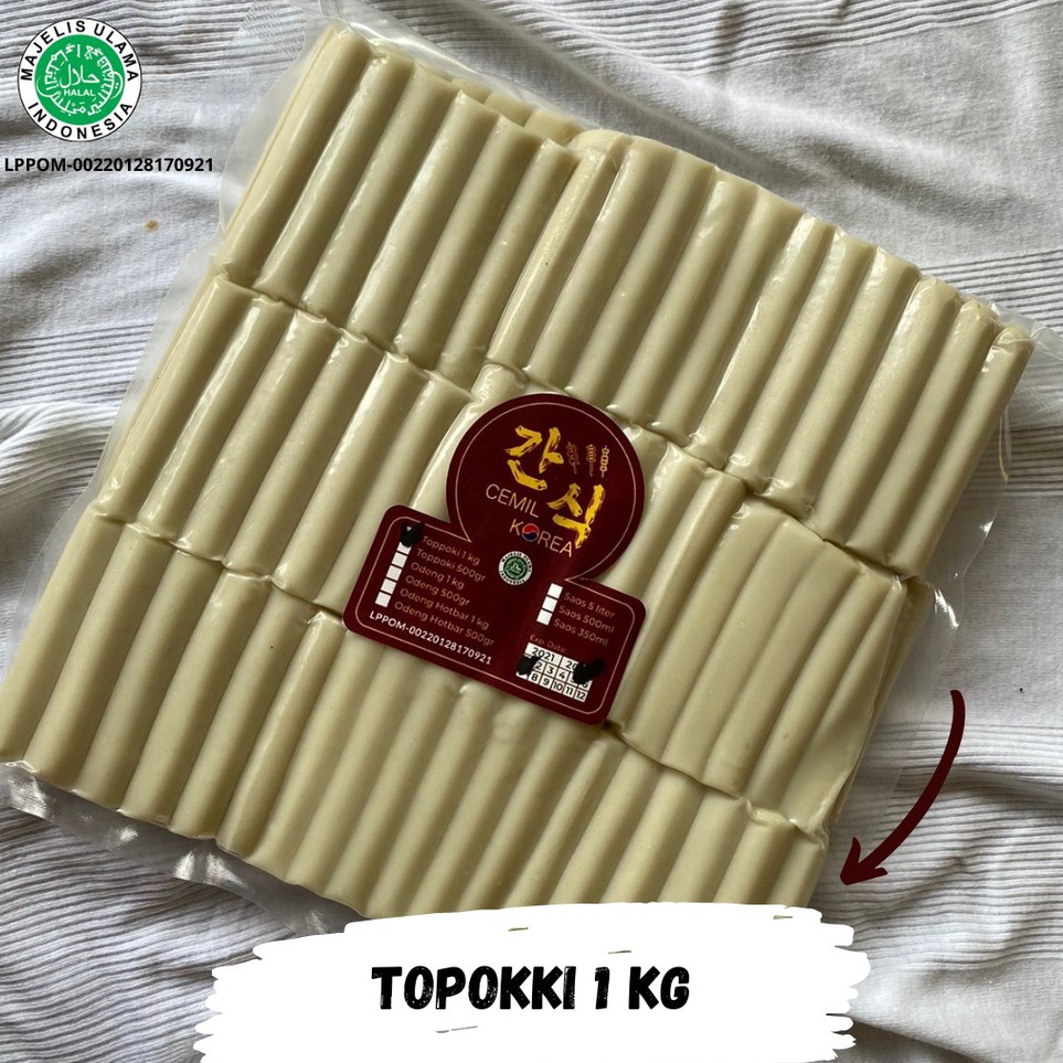 

GLJC894 ORIGINAL Tteokbokki Topokki Topoki Toppoki ukuran 1kg