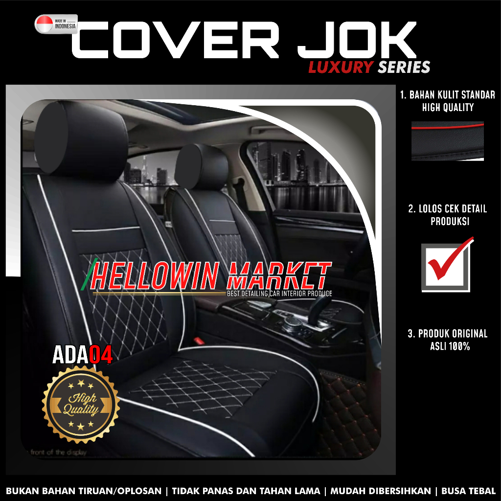 Sarung Jok Mobil Avanza Juke Innova Honda Mobilio Sigra Calya Xenia Ertiga Gl Gx Agya Ayla Brio jazz