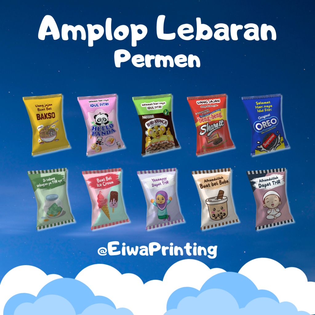 

Amplop Lebaran Bentuk Permen Lucu Amplop Lebaran 2025 Amplop Permen Unik