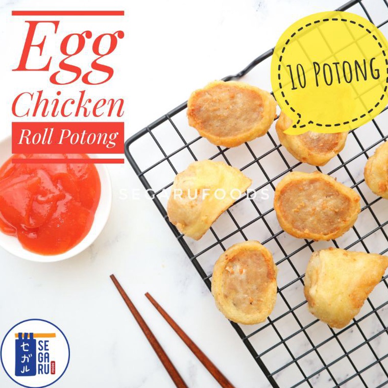 

DLPV744 Dijamin Ori Egg Chicken Roll Potong Bento Frozen Food Homemade Halal isi 1 Pcs