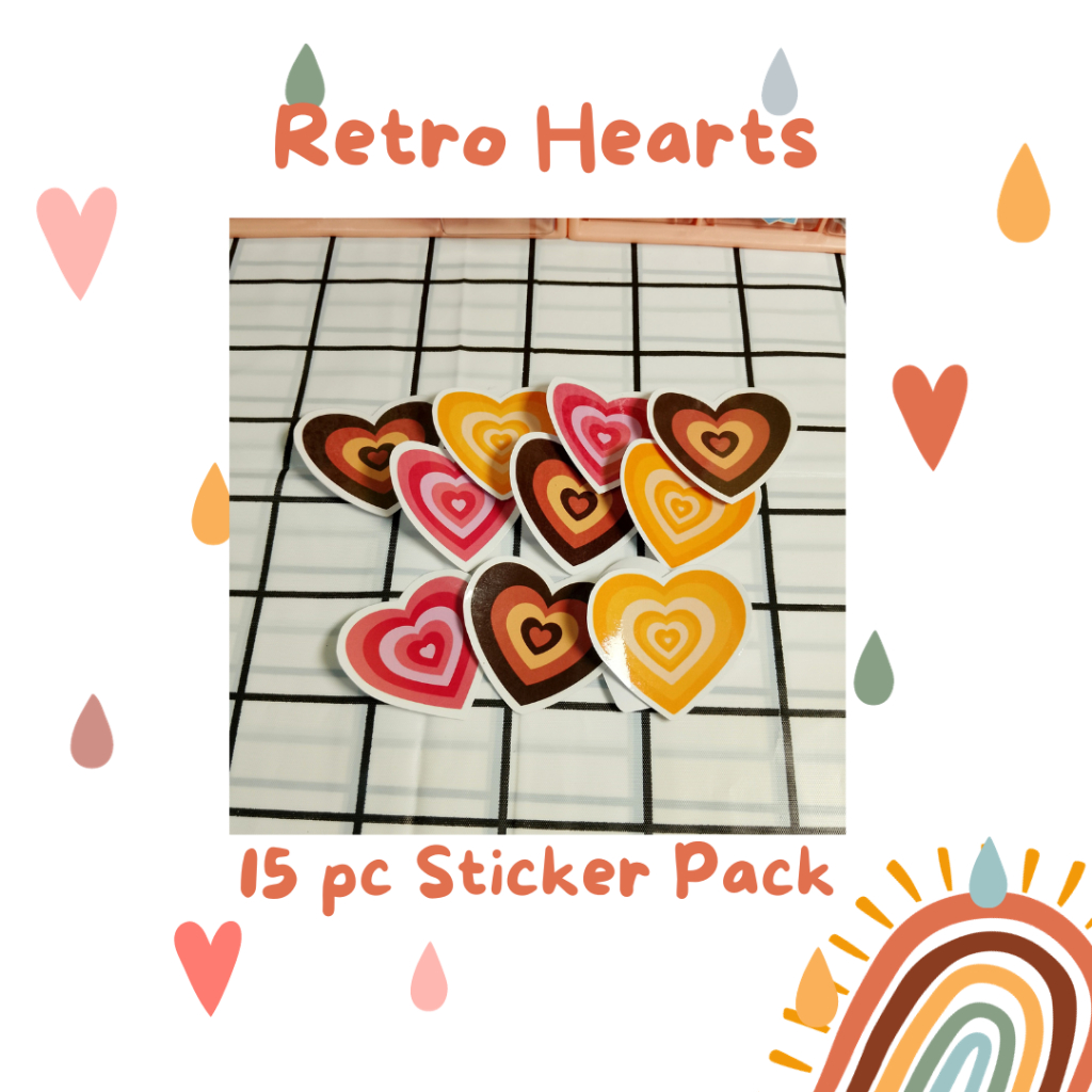 

SPS016 - [15Pcs] Heart Sticker Aesthetic Waterproof 5cm Premium Untuk Jurnal Planner Notebook