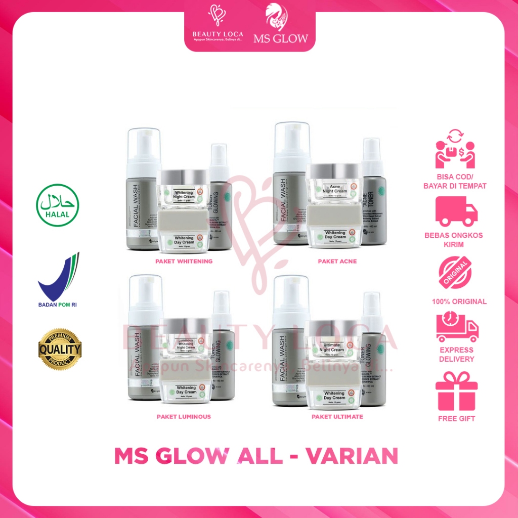 Beauty Loca - MS Glow Paket Wajah ALL - Varian