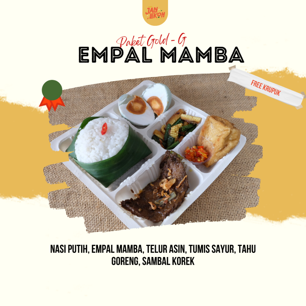 

NASI BOX JANLEKOH - PAKET GOLD - EMPAL MAMBA