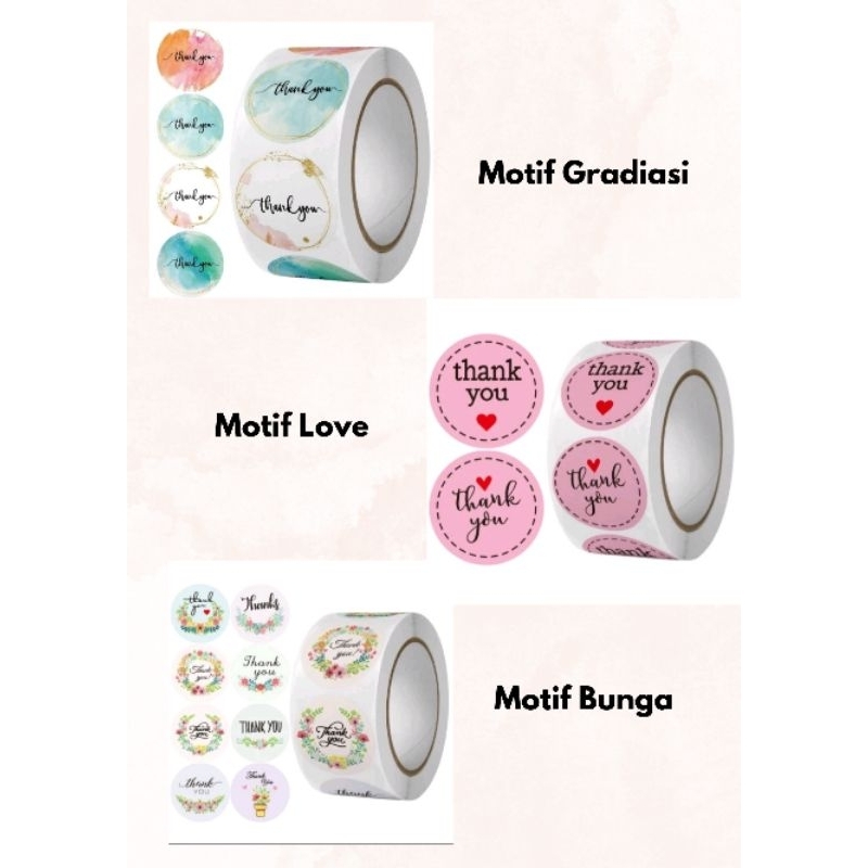 

Sticker Thank You / Stiker Terima Kasih 50 pcs