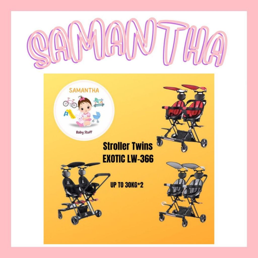 MAGIC STROLLER KEMBAR TWIN EXOTIC LW 366