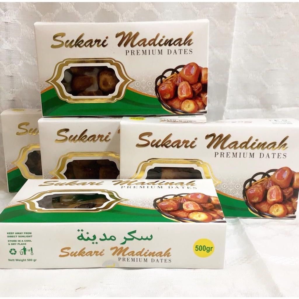 

Kurma sukari Madinah AL-QASSIM Super kemasan kardus 500gr