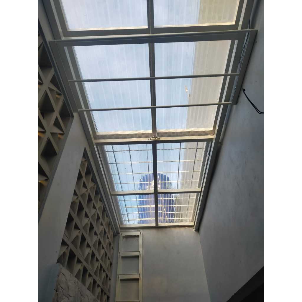 atap kanopi sliding  solartuff transparan