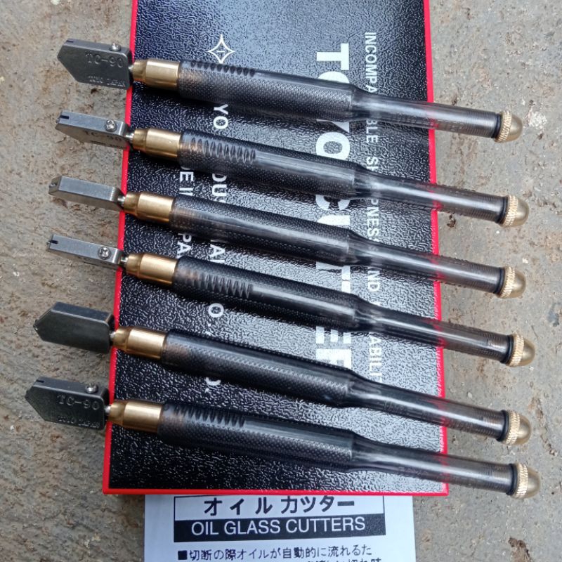 Toyo tc 90 original Made in Japan 1 box 6 pcs pisau potong kaca tebal pisau pemotong kaca akuarium p