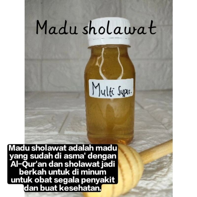 

MADU KEMASAN 100gr MADU MURNI MULTIFLORA/MADU SHOLAWAT