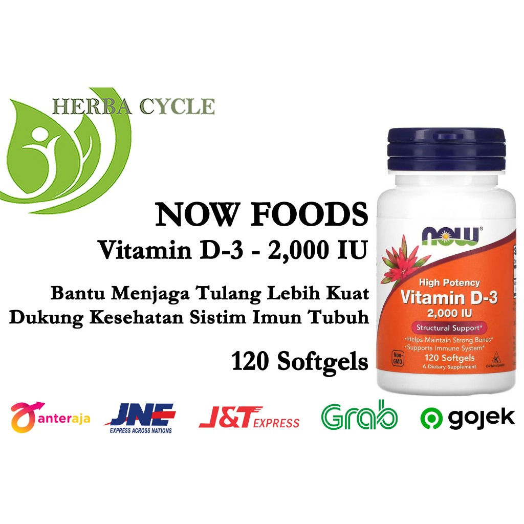 PROMO VIT D3 Now Vitamin D3 2000 IU 120 Softgels Now Vit D3 2000 Now D3 2000 USA