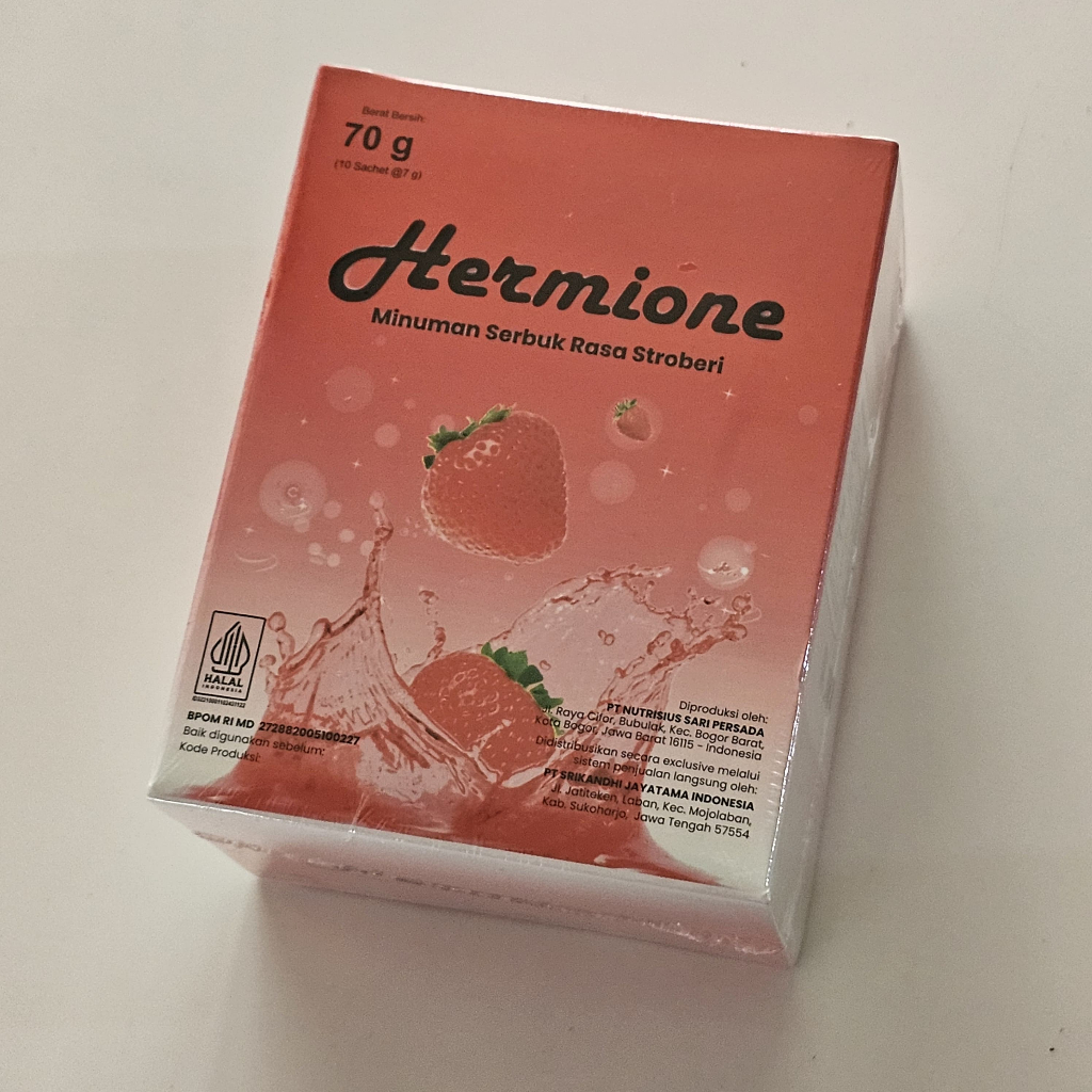 

hermione minuman segar stroberry (1box isi 10)