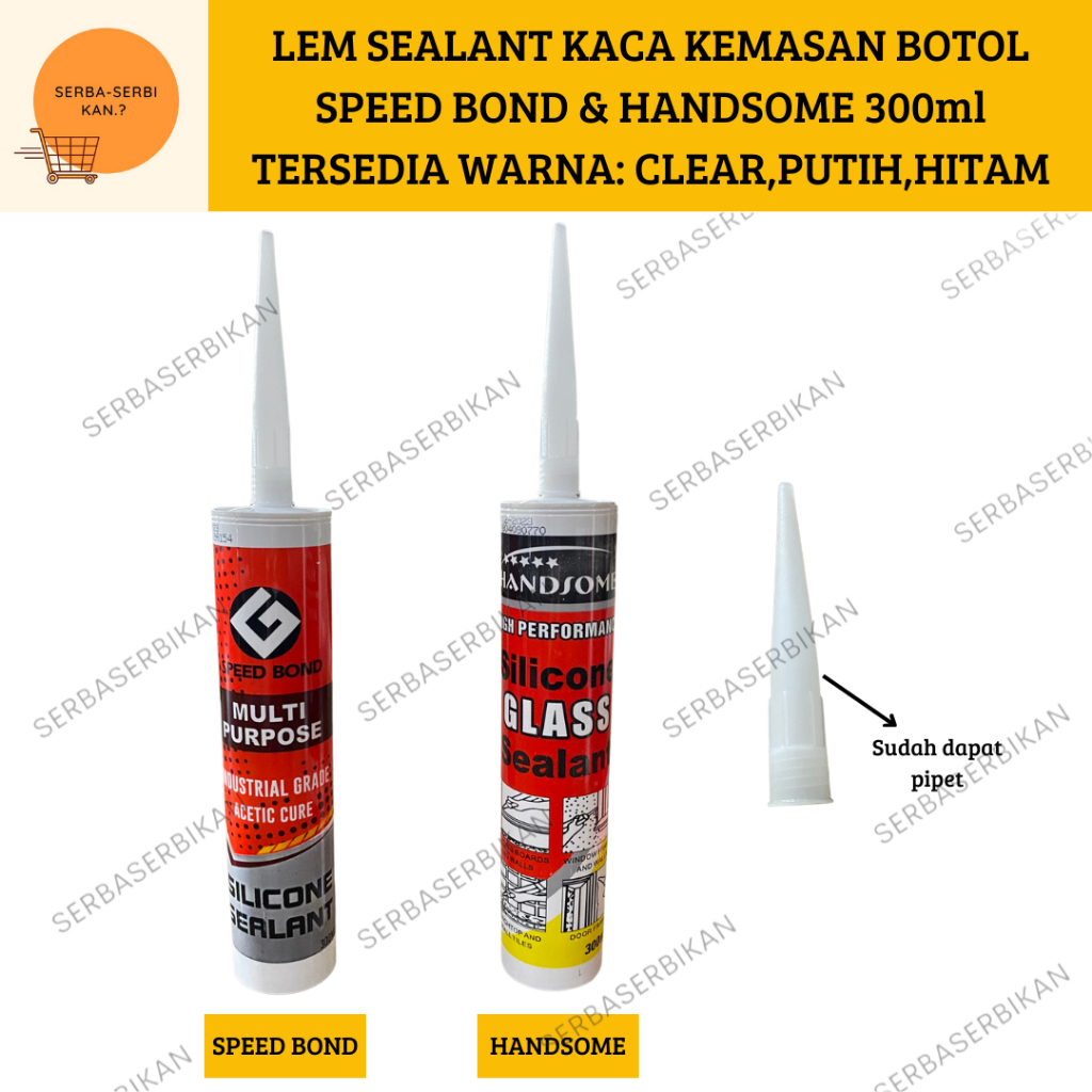 

LEM SEALENT BOTOL HANDSOME LIM SEALANT KACA SILEN 300ml