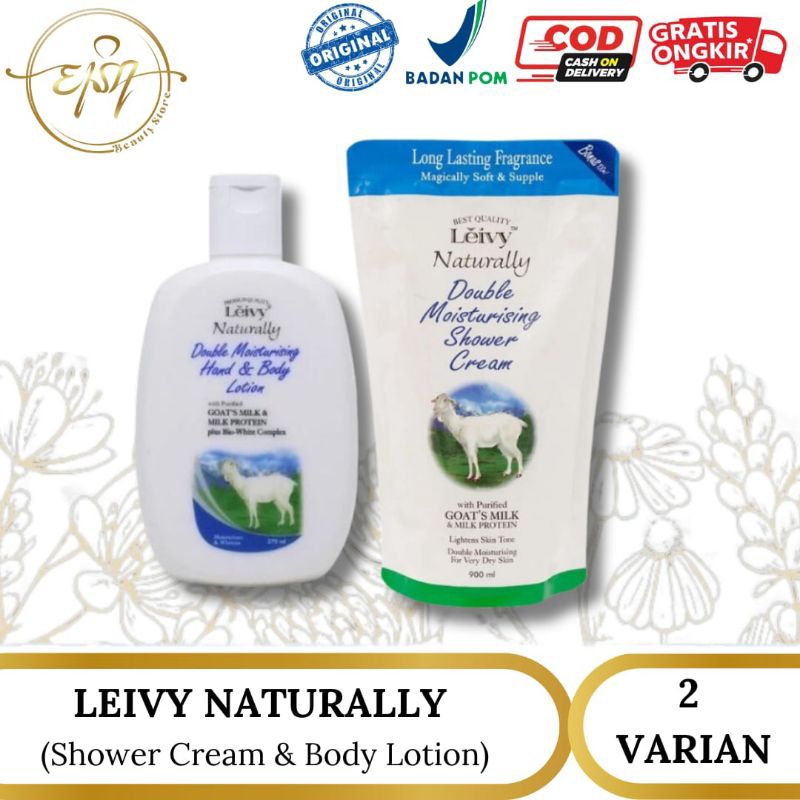 LEIVY NATURALLY LOTION & SHOWER CREAM