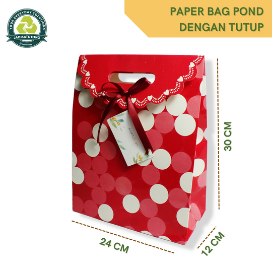 

Paper Bag Jumbo / Paper Bag / Tas Kado free gift card 24 x 12 x 30cm
