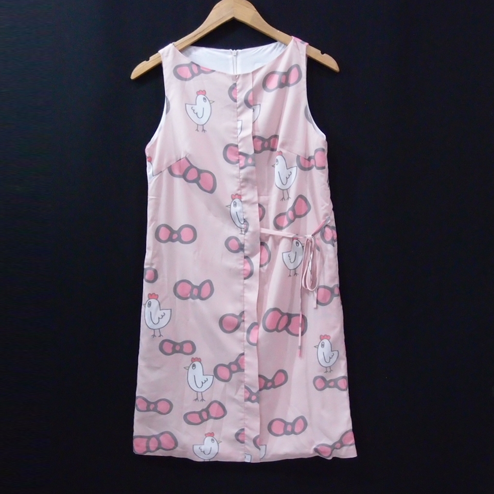 DR137 SIZE S MYMY DUCK PINK PREMIUM DRESS