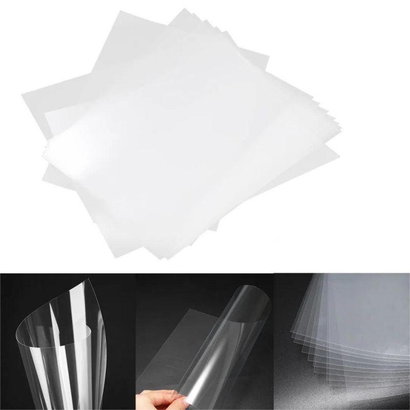 

Promo 50pcs/bag Inkjet Transparant Film A4 Tranparan Clear PET Film Card