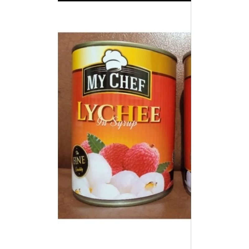 

MyChef My Chef Lychee in Syrup Kaleng Kelengkeng 565 gr