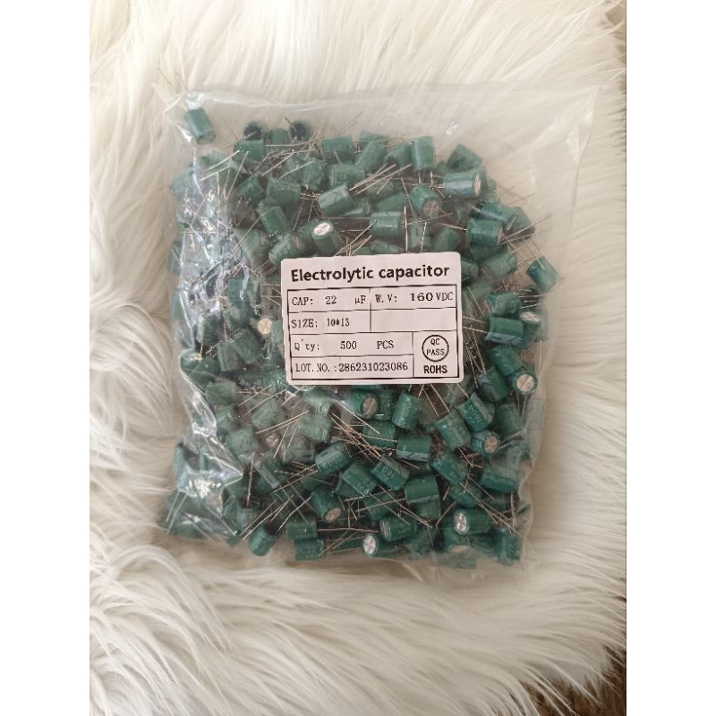 50 pcs elco kapasitor 22uf 160v elko capasitor 22 uf 160 volt