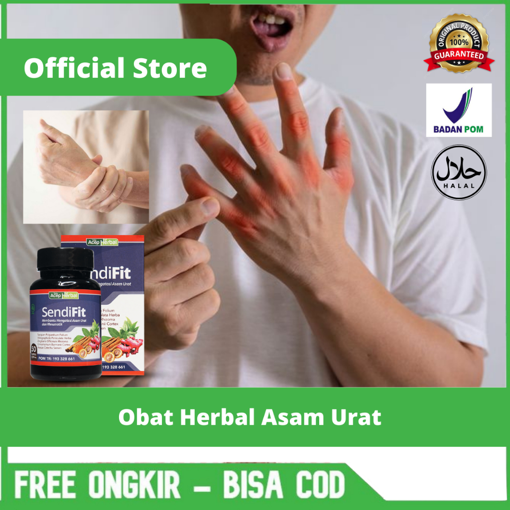 Obat Herbal SendiFit Untuk Asam Urat, Kolesterol Obat Nyeri Sendi Reumatik Obat Sakit Lutut SendiFit