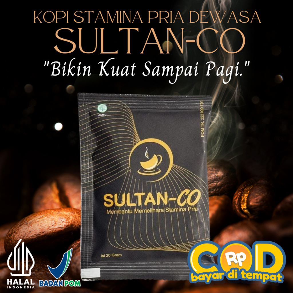 

1 sachet kopi Sultan-CO halal BPOM | kopi kuat tahan lama | kopi stamina pria kuat