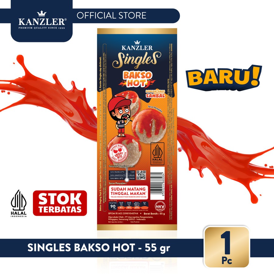 

Kanzler Single Bakso Hot 48gr