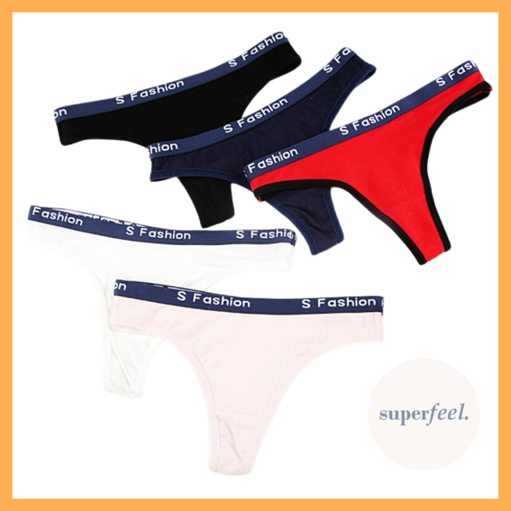 BESTPROMO SFL CELANA DALAM SEKSI THONG CD WANITA G STRING KATUN COTTON ANTI BAU GATAL KOLOR CANGCUT
