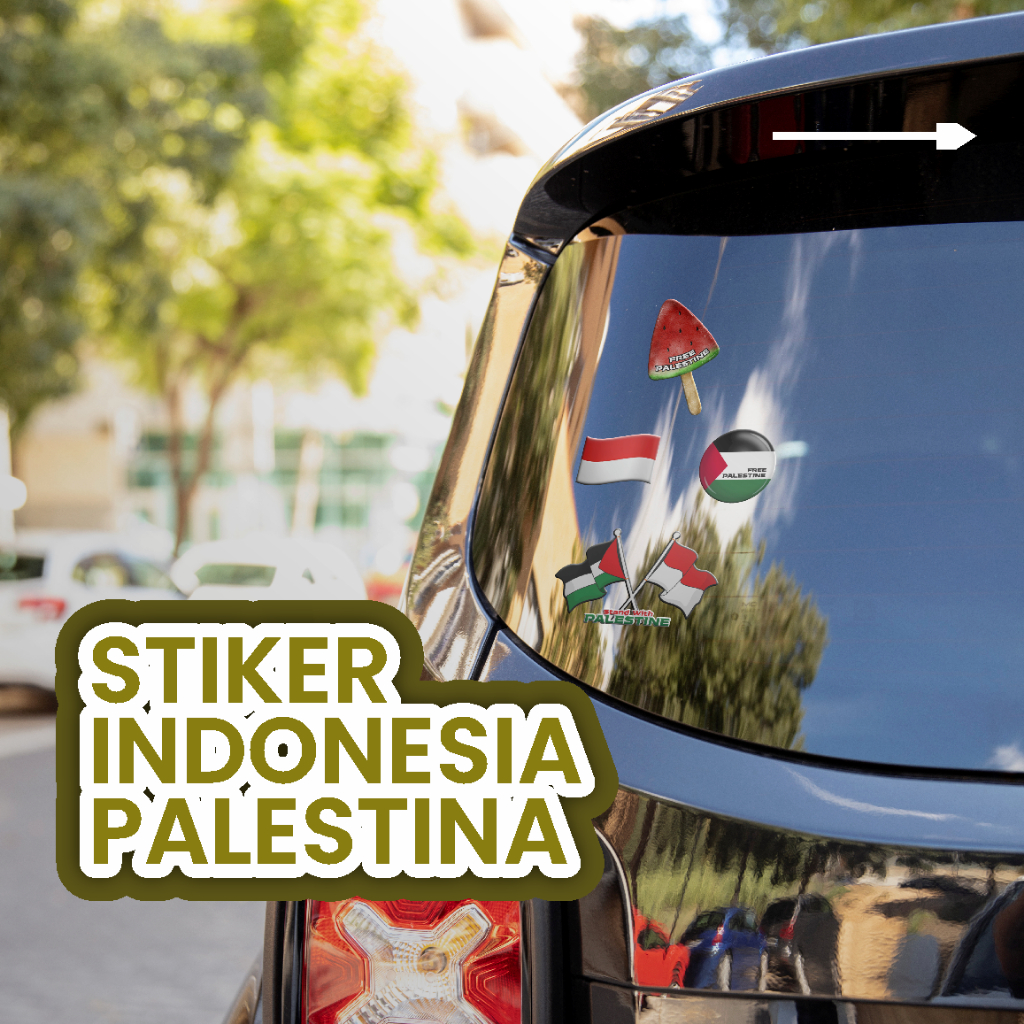 

STIKER Indonesia Palestina Palestine Indonesia Free Palestina Icon Semangka UV DTF