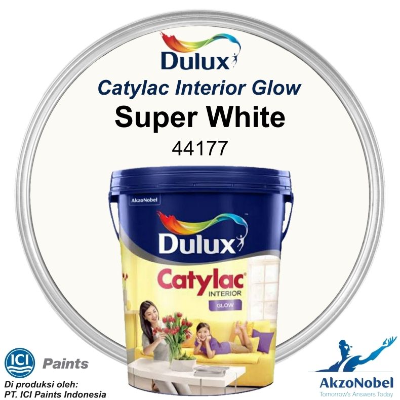 CAT DULUX CATYLAC GLOW 4.5 KG - SUPER WHITE 44177