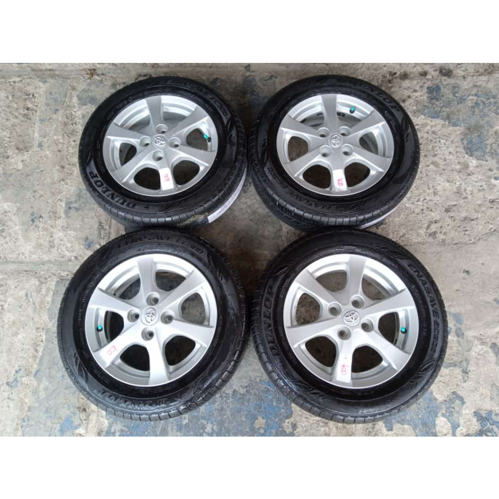 Pelek ori bekas mobil agya ring 14 pcd 4x100 + ban murah gratis ongkir