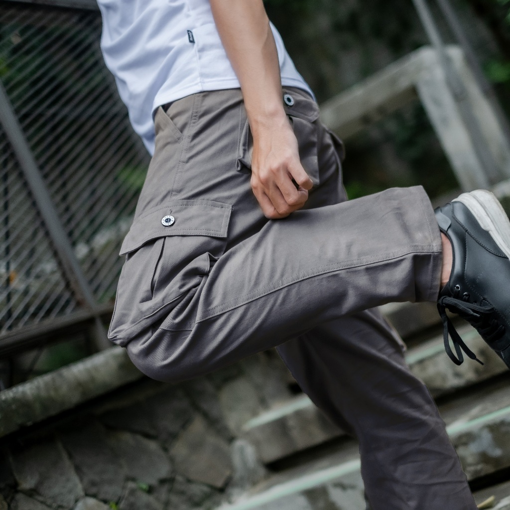 BAPIN Long Cargo Pants Grey
