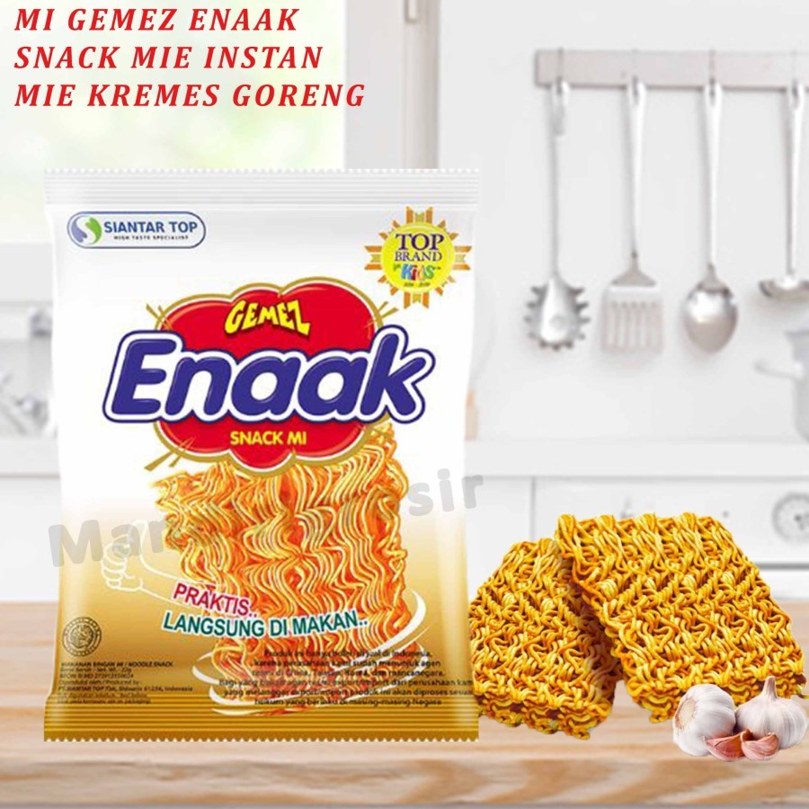 

Snack Mie Instan * Mi Gemez Enaak * Mie Kremes Goreng * 22gr