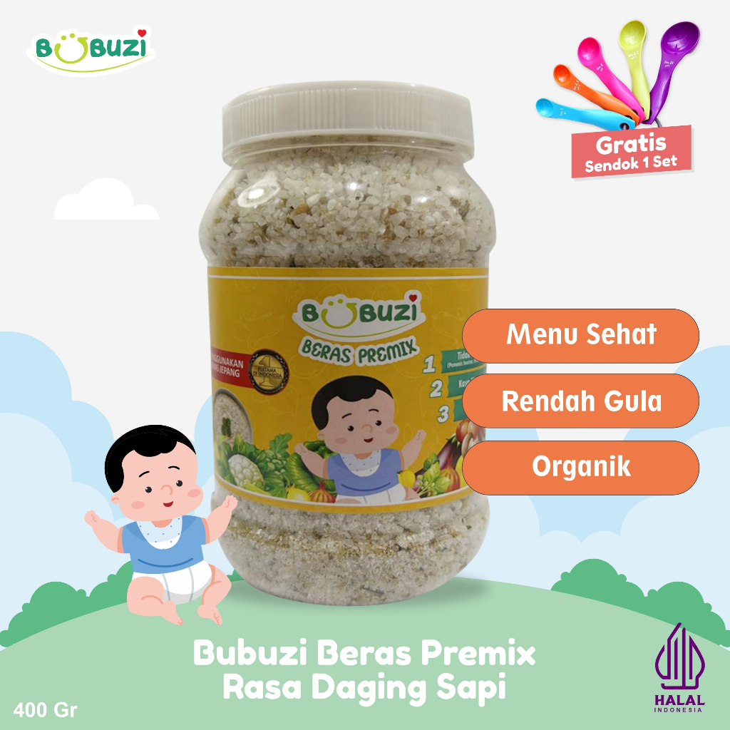 

Bubuzi Beras Premix Kemasan Jar 400 gr