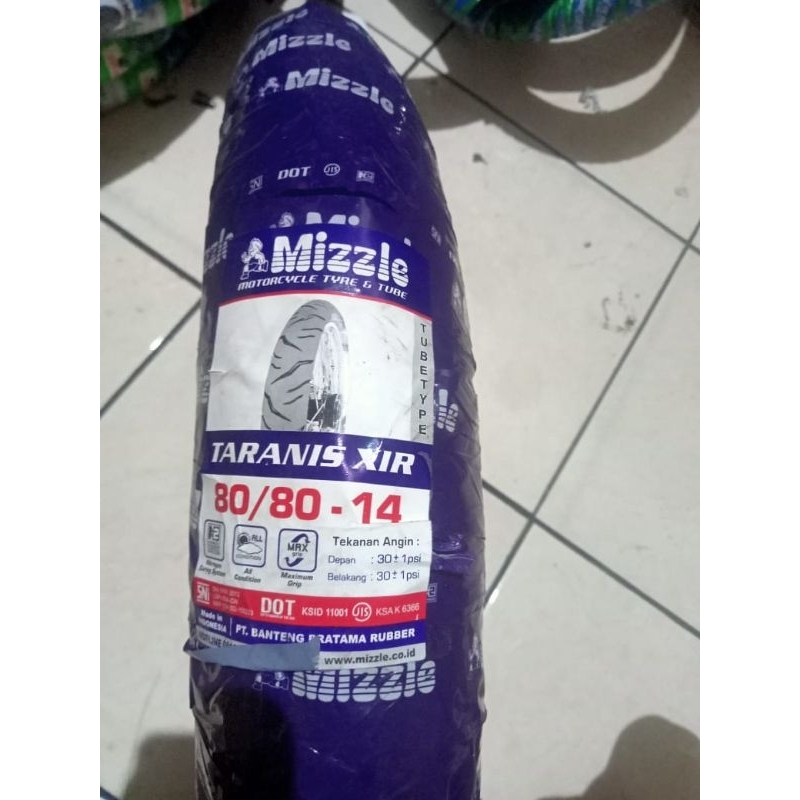 BAN LUAR MIZZLE TARANIS 80/80-14 TUBETYPE