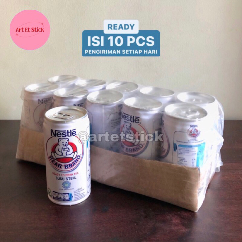 1 Dus Nestle Susu Beruang Bear Brand 189ml Isi 10 Kaleng