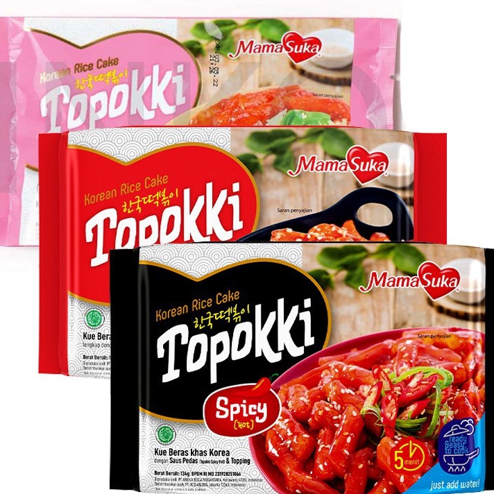 

TERMURAH MamaSuka 134gram Snack Topokki Tteokbokki Instan Korea Halal Original Creamy Hot Spicy134gr134