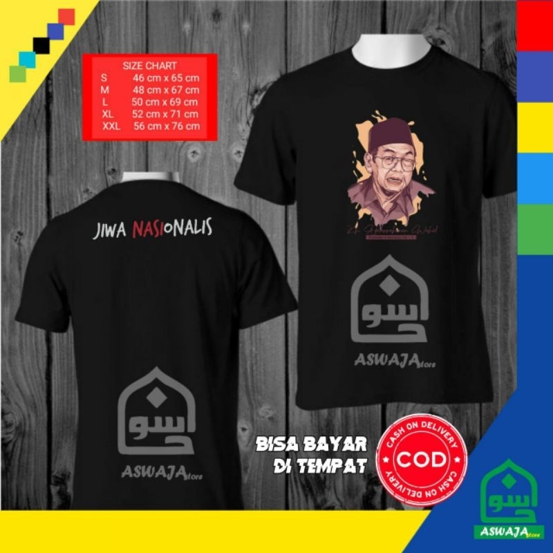 Kaos Gus Dur | Kaos Tokoh Islami Nasional Terlaris Terbaru