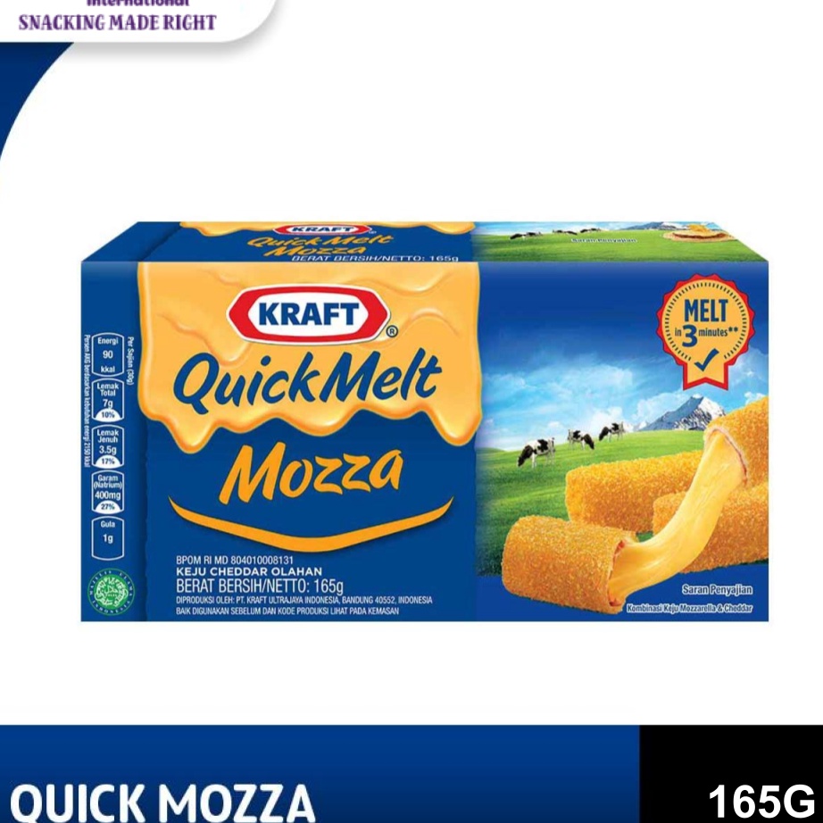 

PALING AMPUH Kraft Quick Melt Mozza Cheese Solusi masak simple anti gagal 165g