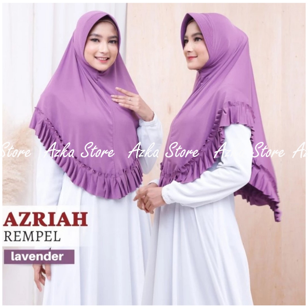 jilbab instan / hijab instan AZRIAH REMPEL / jilbab instan jersey / kerudung instan