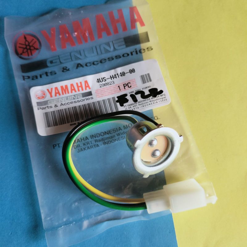 FITTING FITING SOCKET SOKET CORD ASSY LAMPU DEPAN YAMAHA FIZ R ORIGINAL YAMAHA 4US - H4140 - 00.
