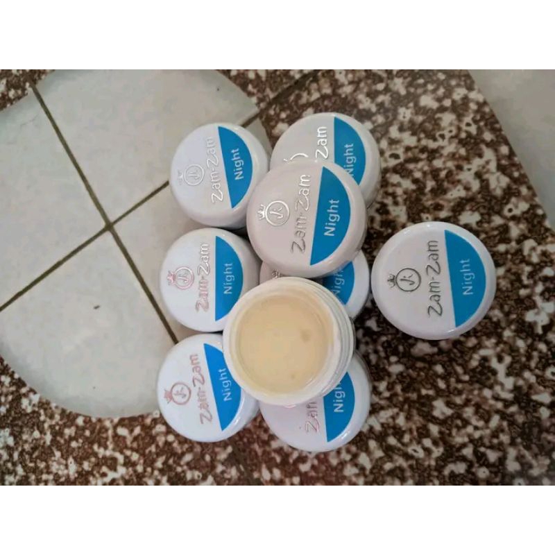(COD) ECER_Cream Malam zamzam Biru