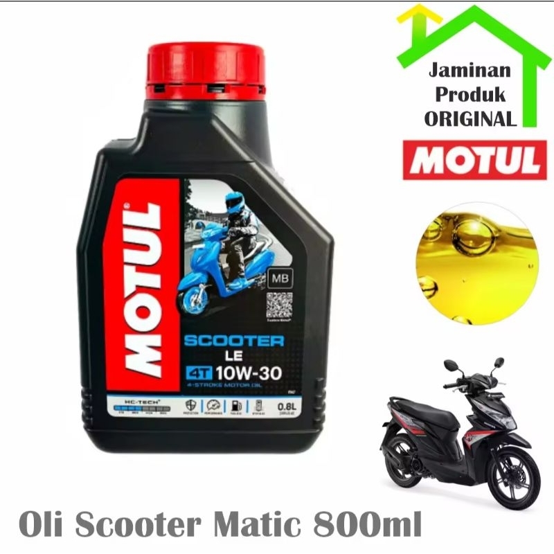 OLI MOTUL MATIC 10W-30 800ML 100% ORIGINAL