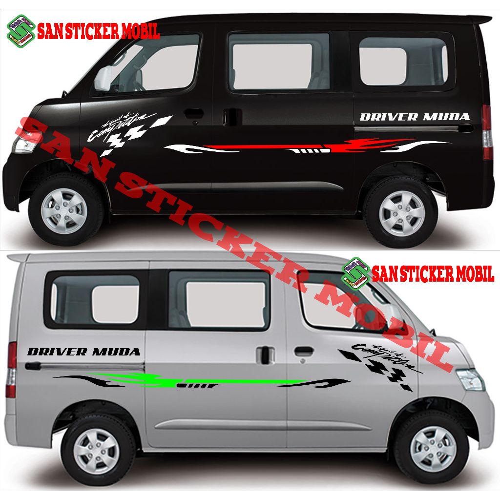 0662 sticker cutting mobil grand max minivan cutting mobil grand max desain baru