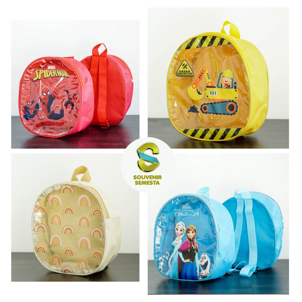 

Tas Pesta Ulang Tahun Anak Goodie Bag Model Telur gambar clear Resleting Ransel Premium