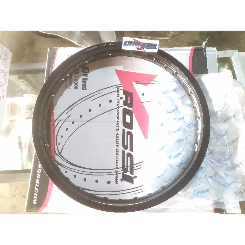 Velg Rossi Ring 17 × 160/ Hitam Glossy