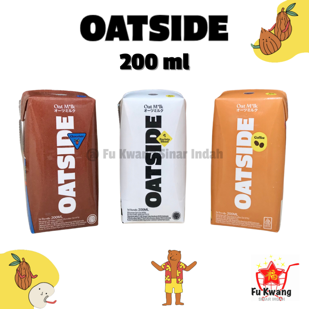 

Oatside Mini Susu Oat Milk Gandum Vegan Oatmilk - Barista Blend - Coffee - Chocolate 200 ml