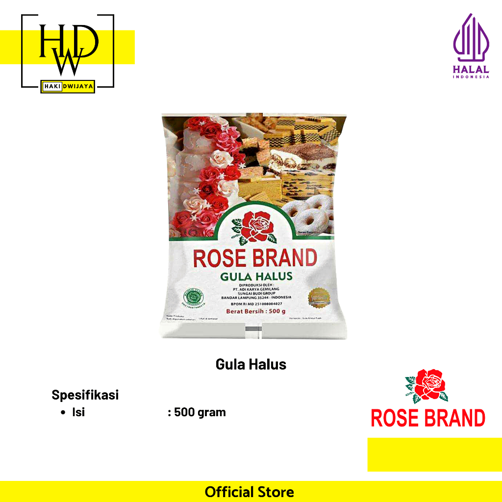 

[500 gr] Rose Brand Gula Halus