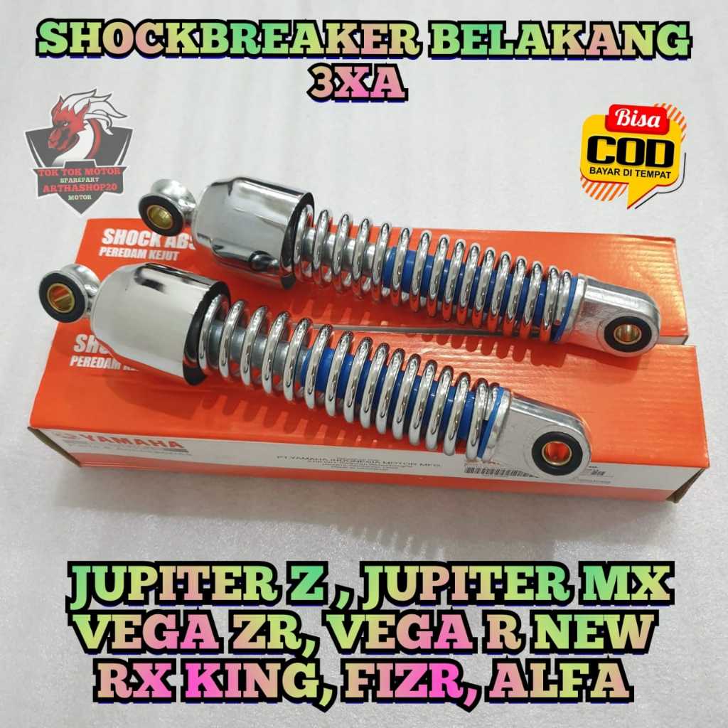 SHOCKBREAKER BELAKANG 3XA ASLIO ORIGINAL MOTOR YAMAHA JUPITER Z LAMA , JUPITER Z BURHAN , JUPITER Z 