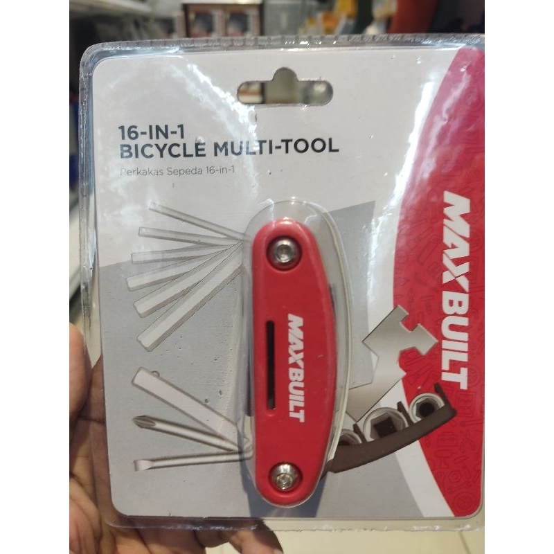 Krisbow Maxbuilt toolset sepeda multifungsi 16 in 1 /toolset bike