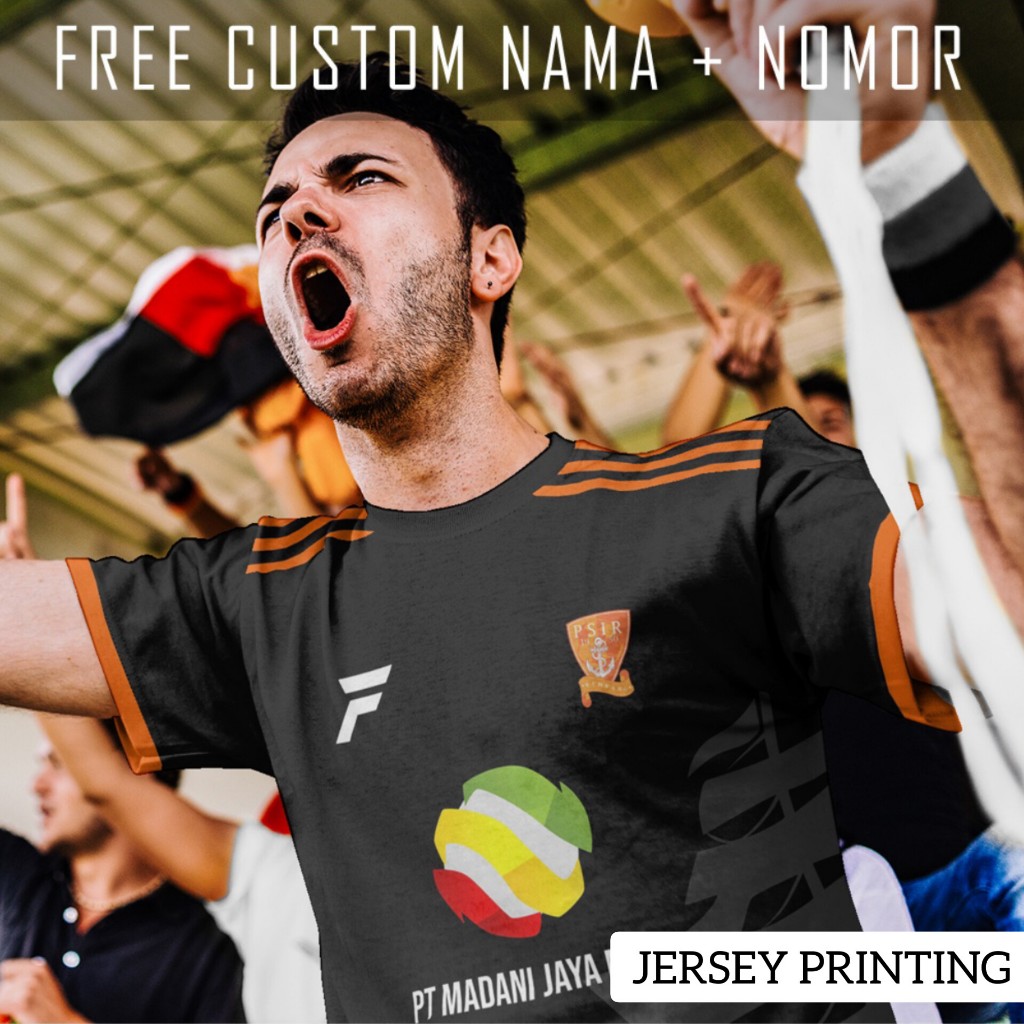 Kaos Bola Jersey PPSM Magelang Klub Strip Garis Baju Custom Nama dan Nomor Punggung - 498
